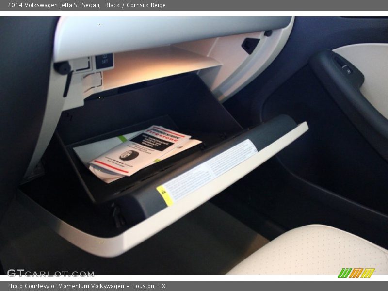 Black / Cornsilk Beige 2014 Volkswagen Jetta SE Sedan