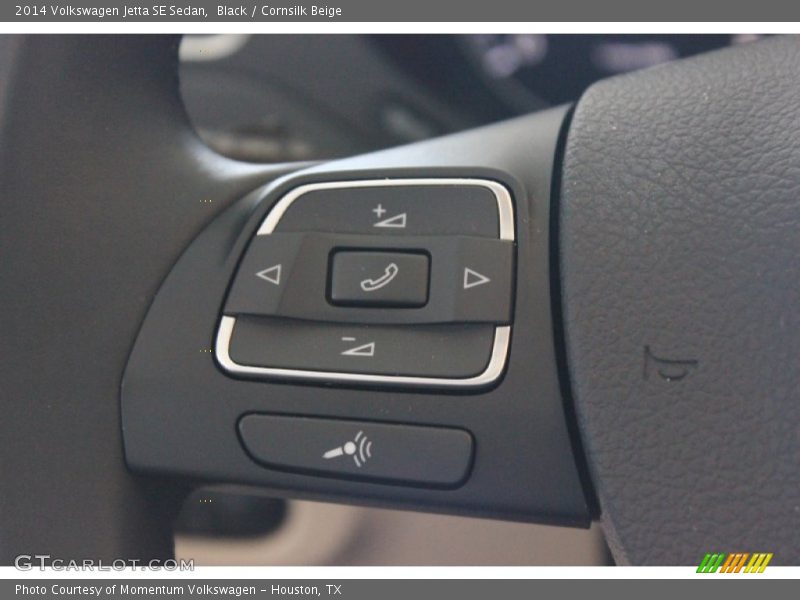 Black / Cornsilk Beige 2014 Volkswagen Jetta SE Sedan