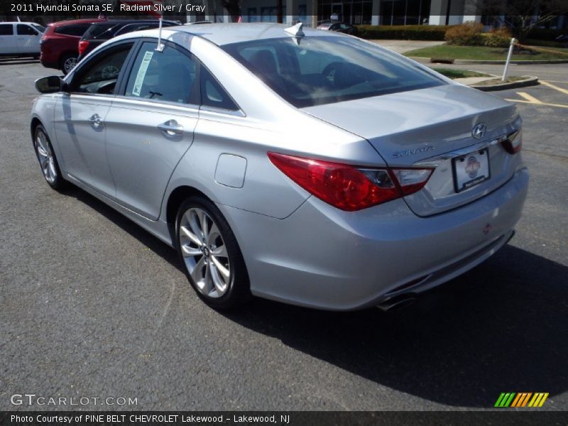 Radiant Silver / Gray 2011 Hyundai Sonata SE