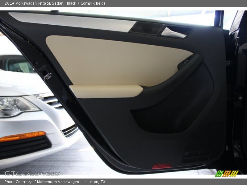 Black / Cornsilk Beige 2014 Volkswagen Jetta SE Sedan