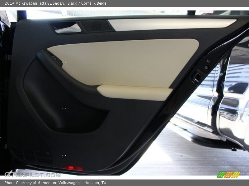 Black / Cornsilk Beige 2014 Volkswagen Jetta SE Sedan