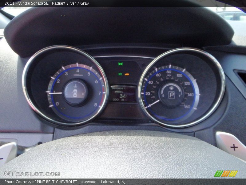 Radiant Silver / Gray 2011 Hyundai Sonata SE
