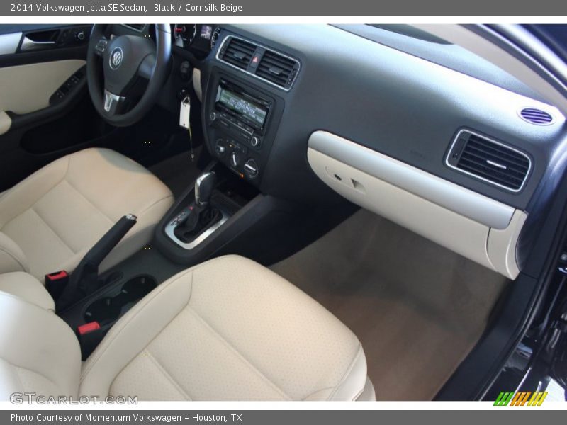 Black / Cornsilk Beige 2014 Volkswagen Jetta SE Sedan