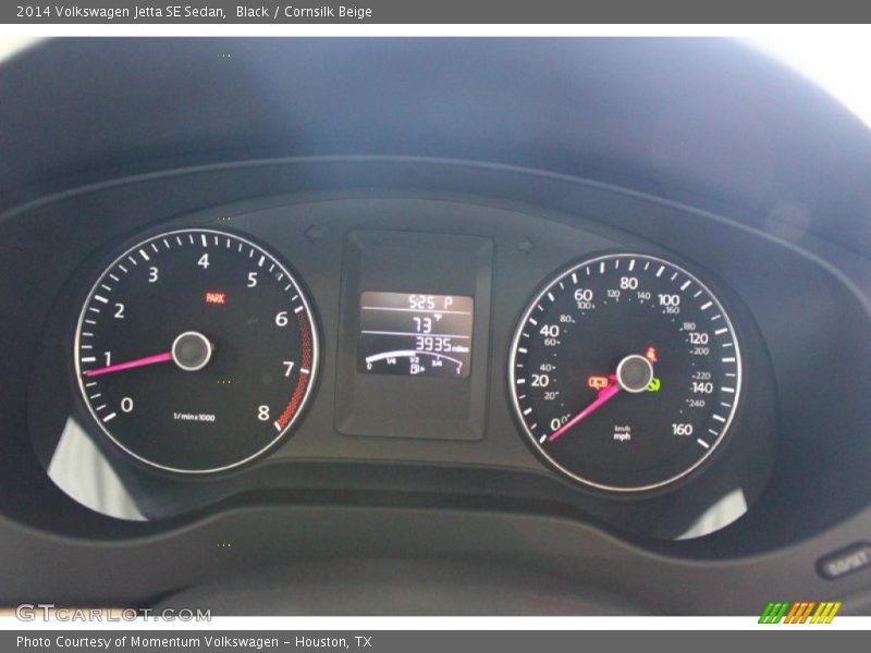 Black / Cornsilk Beige 2014 Volkswagen Jetta SE Sedan