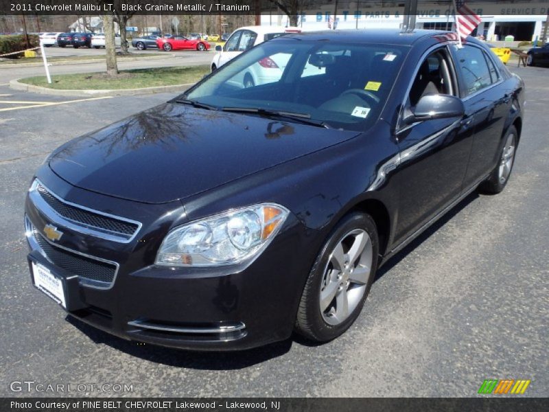 Black Granite Metallic / Titanium 2011 Chevrolet Malibu LT