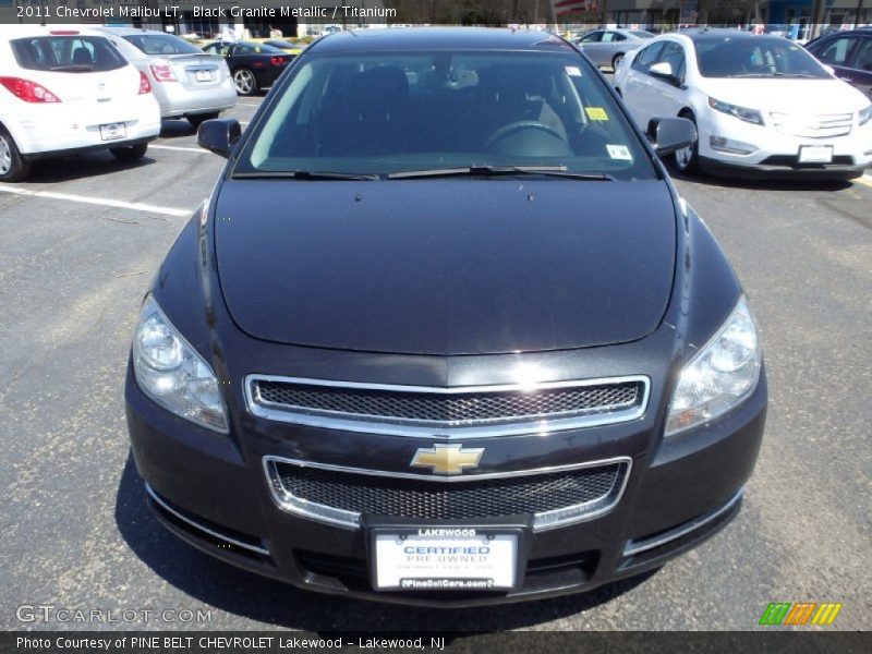 Black Granite Metallic / Titanium 2011 Chevrolet Malibu LT