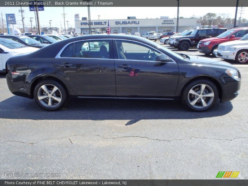 Black Granite Metallic / Titanium 2011 Chevrolet Malibu LT