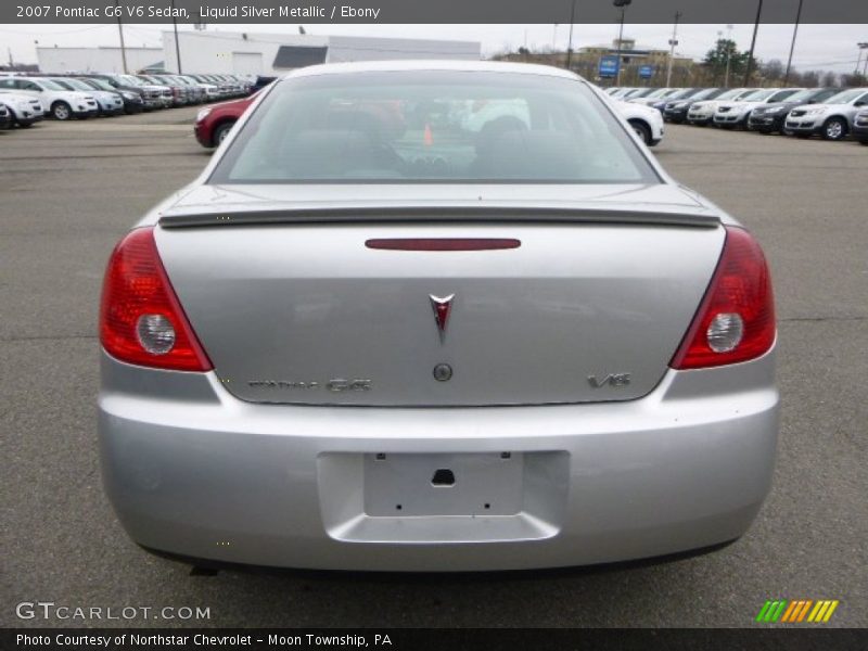 Liquid Silver Metallic / Ebony 2007 Pontiac G6 V6 Sedan