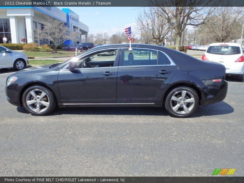 Black Granite Metallic / Titanium 2011 Chevrolet Malibu LT