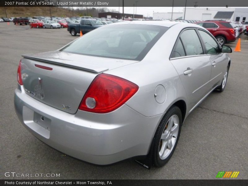 Liquid Silver Metallic / Ebony 2007 Pontiac G6 V6 Sedan