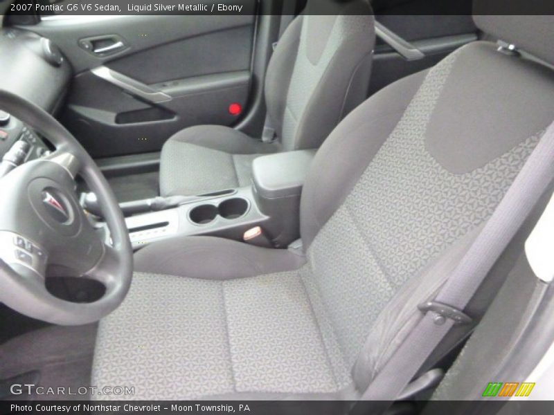 Liquid Silver Metallic / Ebony 2007 Pontiac G6 V6 Sedan