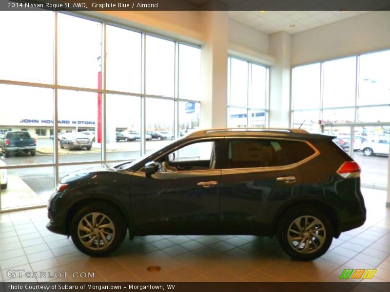 Graphite Blue / Almond 2014 Nissan Rogue SL AWD