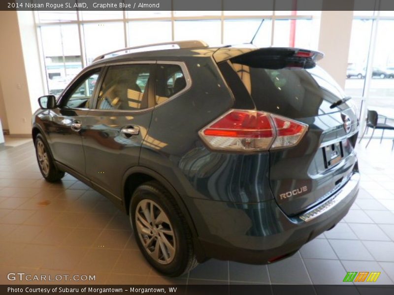 Graphite Blue / Almond 2014 Nissan Rogue SL AWD