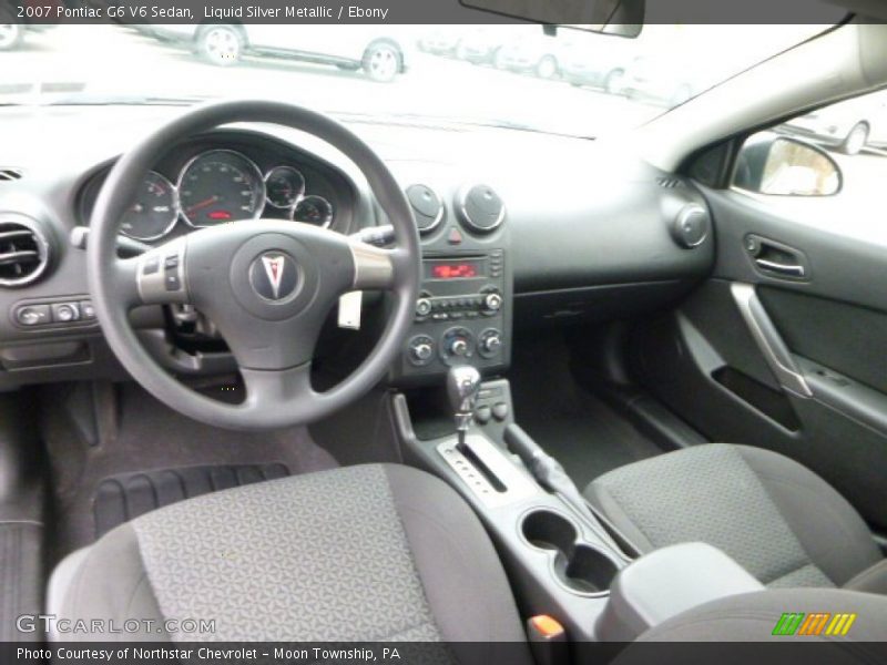 Liquid Silver Metallic / Ebony 2007 Pontiac G6 V6 Sedan