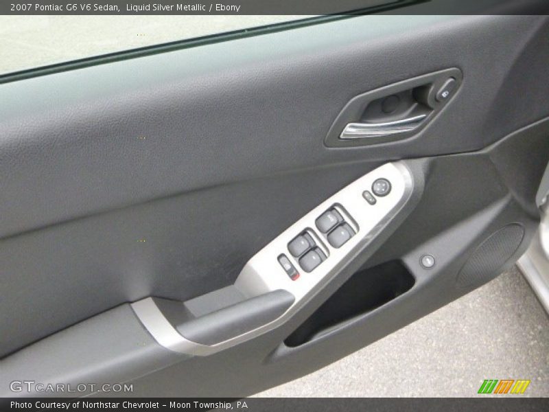 Liquid Silver Metallic / Ebony 2007 Pontiac G6 V6 Sedan