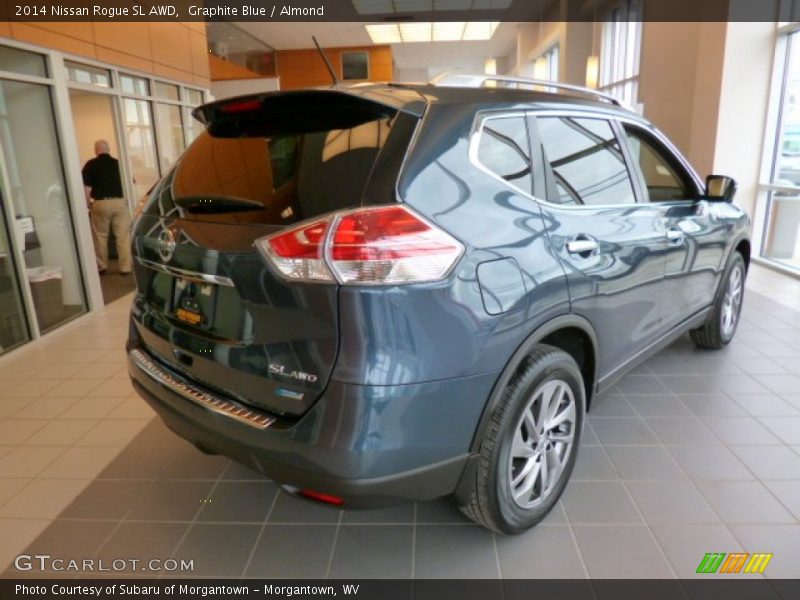 Graphite Blue / Almond 2014 Nissan Rogue SL AWD