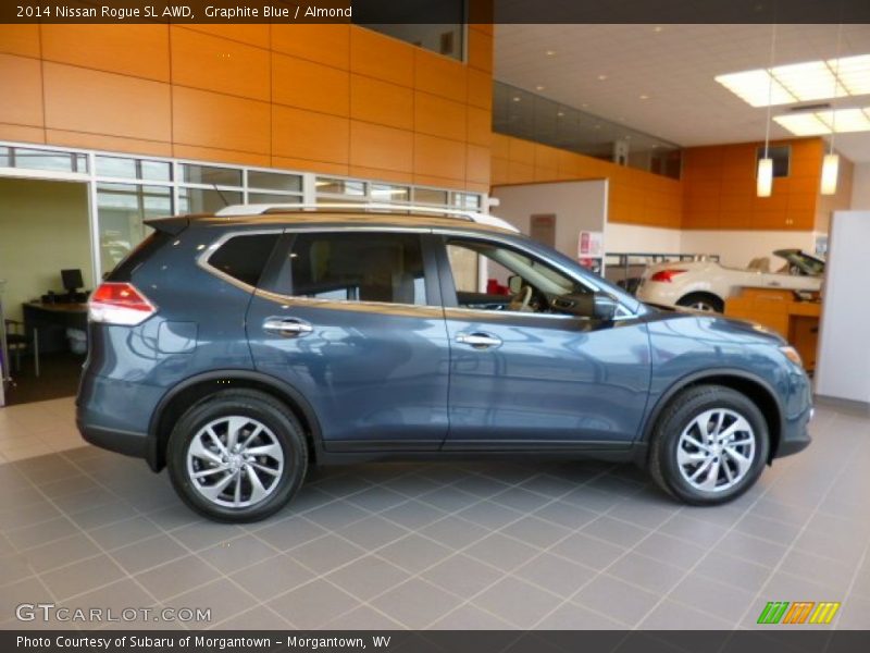 Graphite Blue / Almond 2014 Nissan Rogue SL AWD