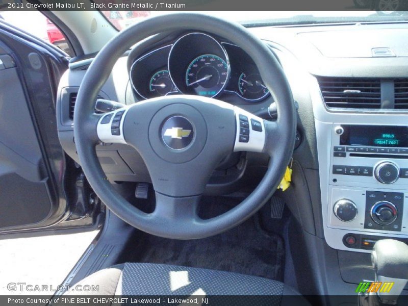 Black Granite Metallic / Titanium 2011 Chevrolet Malibu LT