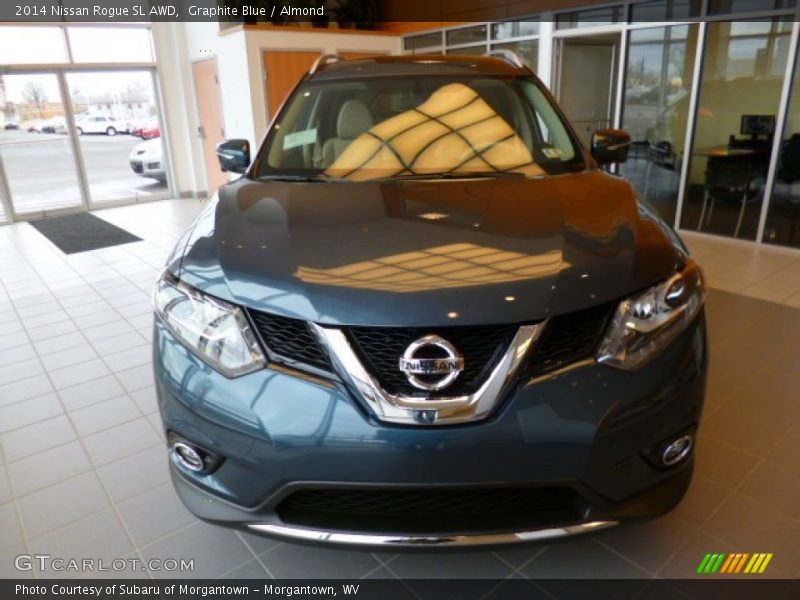 Graphite Blue / Almond 2014 Nissan Rogue SL AWD