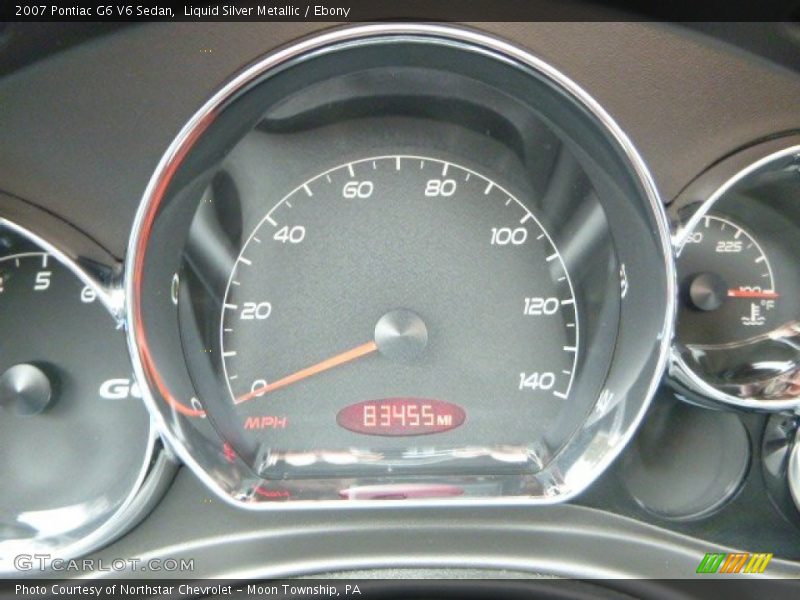 Liquid Silver Metallic / Ebony 2007 Pontiac G6 V6 Sedan