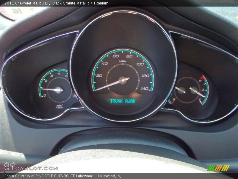 Black Granite Metallic / Titanium 2011 Chevrolet Malibu LT