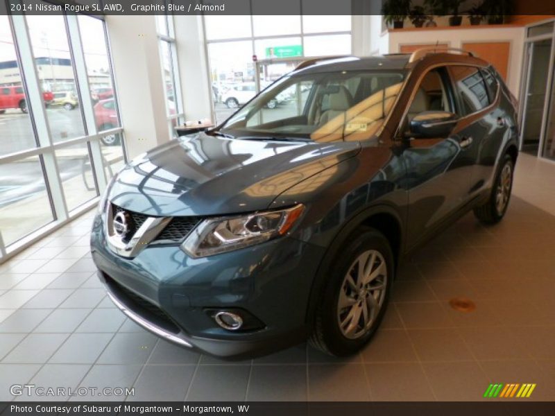 Graphite Blue / Almond 2014 Nissan Rogue SL AWD