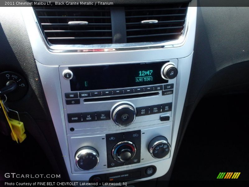 Black Granite Metallic / Titanium 2011 Chevrolet Malibu LT