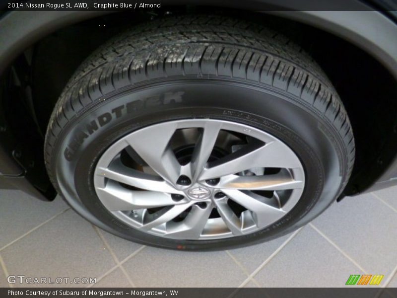 Graphite Blue / Almond 2014 Nissan Rogue SL AWD