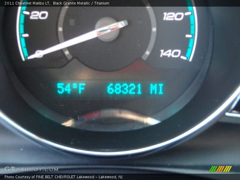Black Granite Metallic / Titanium 2011 Chevrolet Malibu LT