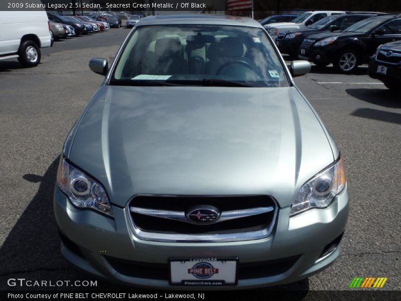 Seacrest Green Metallic / Off Black 2009 Subaru Legacy 2.5i Sedan