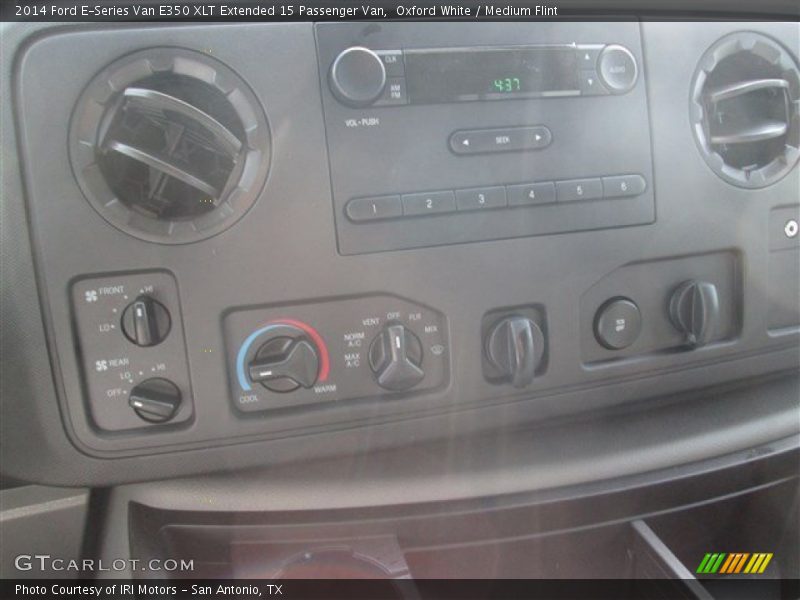 Oxford White / Medium Flint 2014 Ford E-Series Van E350 XLT Extended 15 Passenger Van