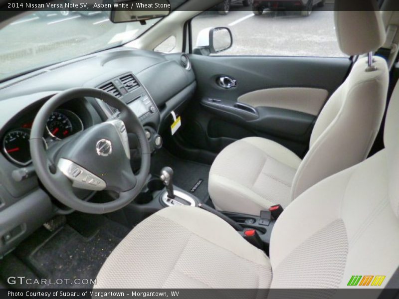 Aspen White / Wheat Stone 2014 Nissan Versa Note SV