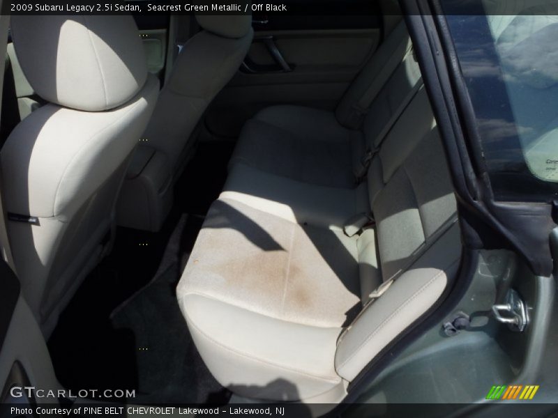 Seacrest Green Metallic / Off Black 2009 Subaru Legacy 2.5i Sedan