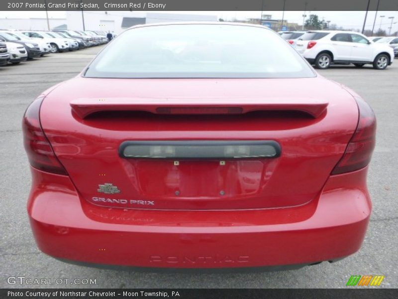 Crimson Red / Ebony 2007 Pontiac Grand Prix Sedan