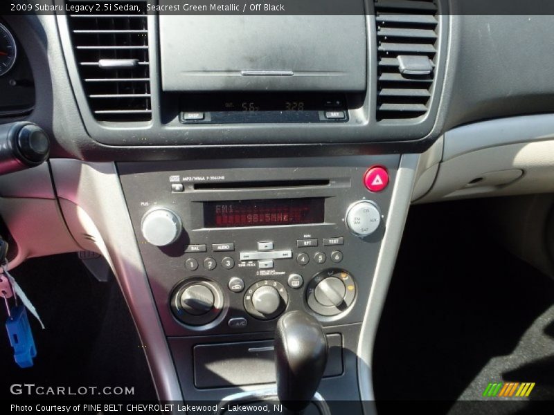 Seacrest Green Metallic / Off Black 2009 Subaru Legacy 2.5i Sedan