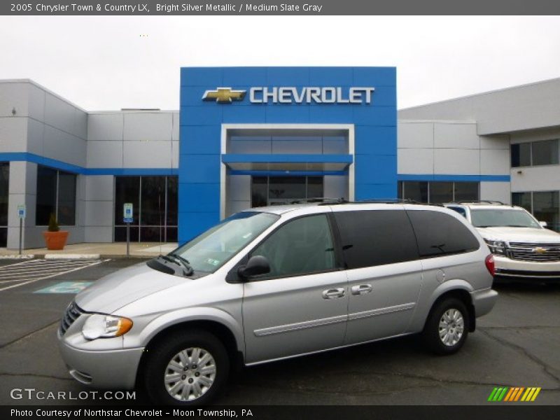 Bright Silver Metallic / Medium Slate Gray 2005 Chrysler Town & Country LX