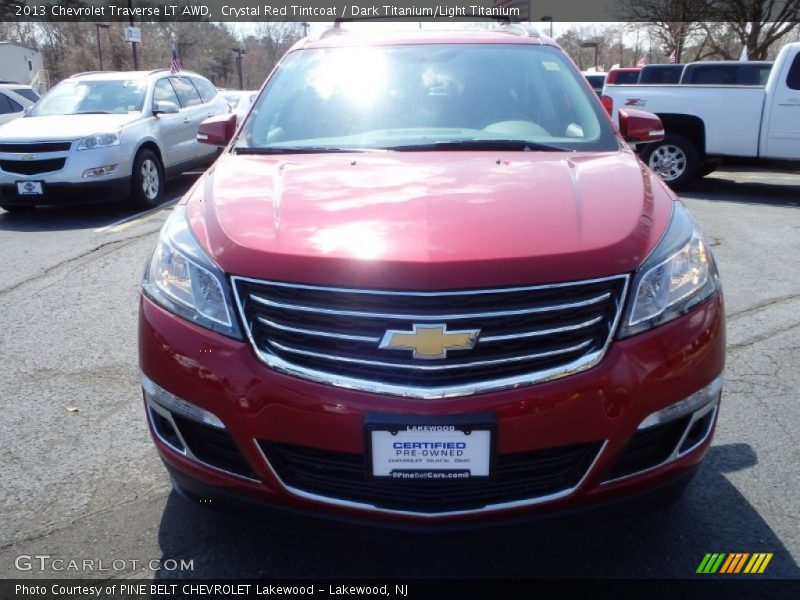Crystal Red Tintcoat / Dark Titanium/Light Titanium 2013 Chevrolet Traverse LT AWD