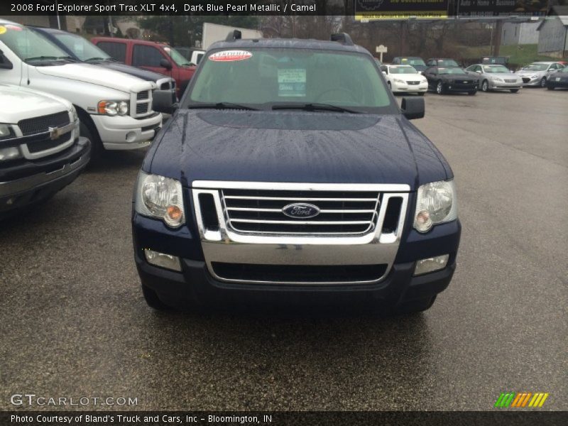 Dark Blue Pearl Metallic / Camel 2008 Ford Explorer Sport Trac XLT 4x4