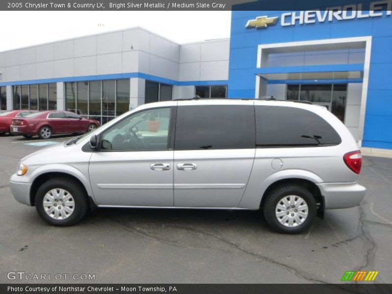 Bright Silver Metallic / Medium Slate Gray 2005 Chrysler Town & Country LX