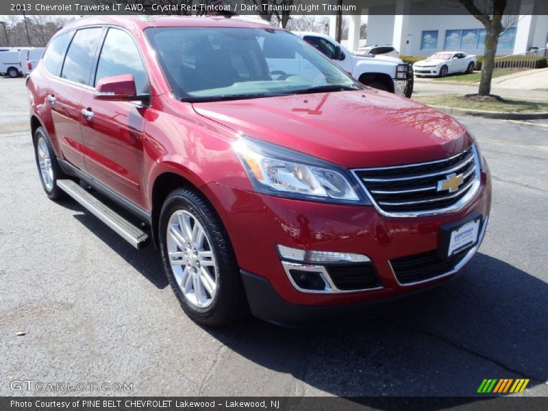 Crystal Red Tintcoat / Dark Titanium/Light Titanium 2013 Chevrolet Traverse LT AWD