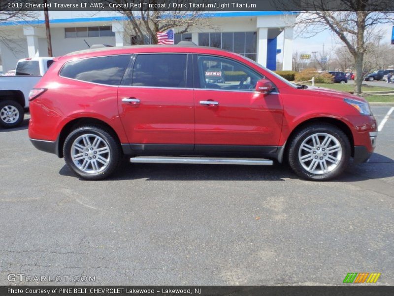 Crystal Red Tintcoat / Dark Titanium/Light Titanium 2013 Chevrolet Traverse LT AWD