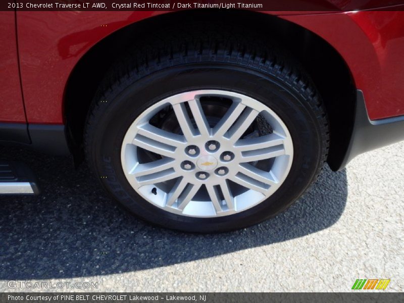 Crystal Red Tintcoat / Dark Titanium/Light Titanium 2013 Chevrolet Traverse LT AWD