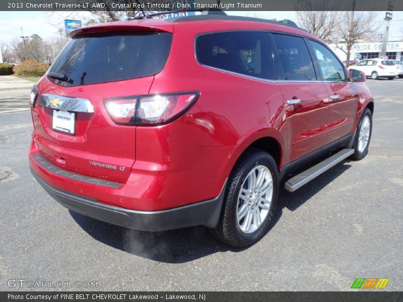 Crystal Red Tintcoat / Dark Titanium/Light Titanium 2013 Chevrolet Traverse LT AWD