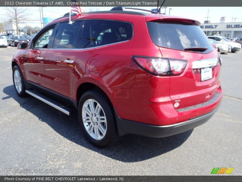 Crystal Red Tintcoat / Dark Titanium/Light Titanium 2013 Chevrolet Traverse LT AWD