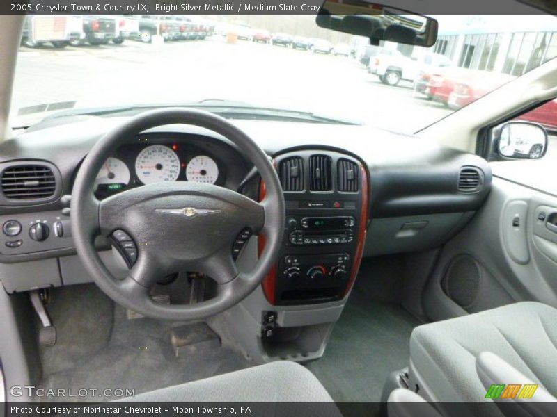 Bright Silver Metallic / Medium Slate Gray 2005 Chrysler Town & Country LX