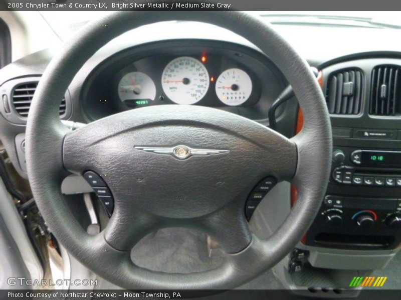 Bright Silver Metallic / Medium Slate Gray 2005 Chrysler Town & Country LX