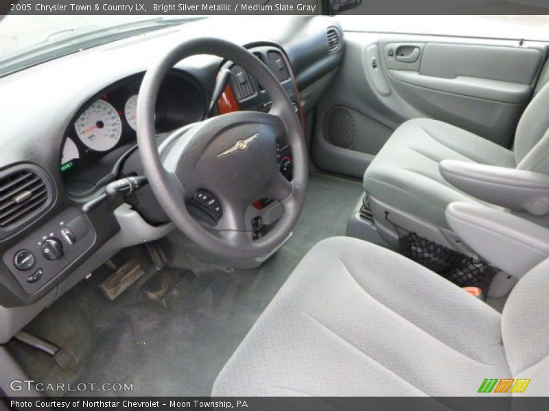 Bright Silver Metallic / Medium Slate Gray 2005 Chrysler Town & Country LX