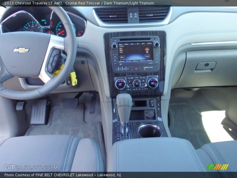 Crystal Red Tintcoat / Dark Titanium/Light Titanium 2013 Chevrolet Traverse LT AWD