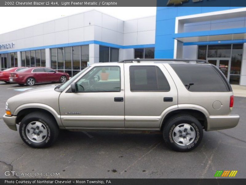 Light Pewter Metallic / Graphite 2002 Chevrolet Blazer LS 4x4