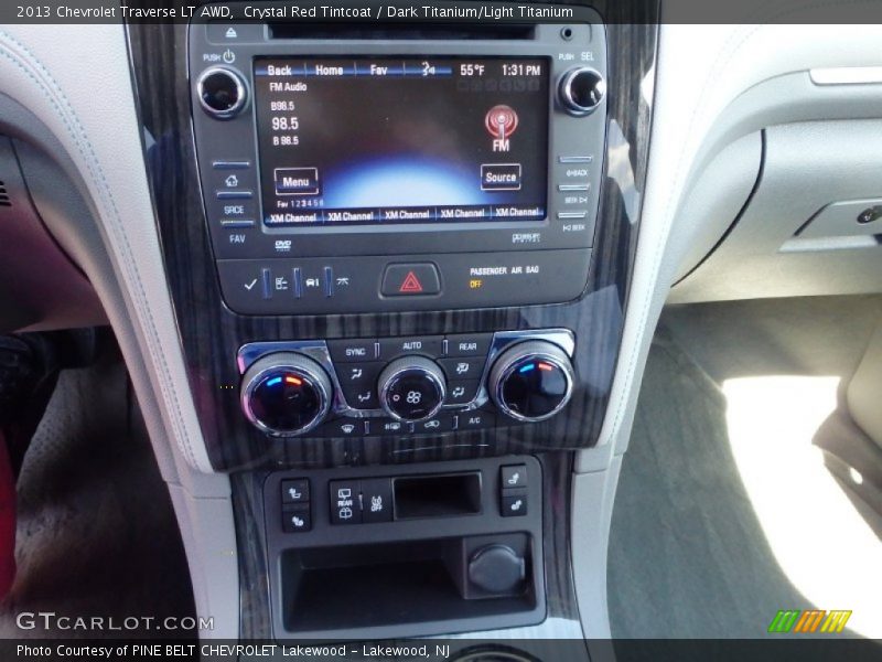 Crystal Red Tintcoat / Dark Titanium/Light Titanium 2013 Chevrolet Traverse LT AWD